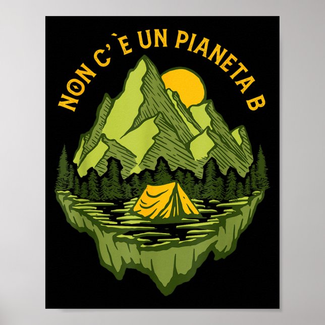 Poster Não Existe Planeta B Mãe Terra Proteção Ambiental  (Frente)
