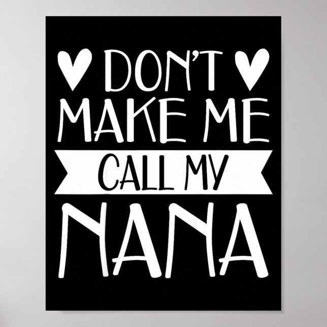 Poster Não faça chamada dia das mães divertido camisa (Frente)