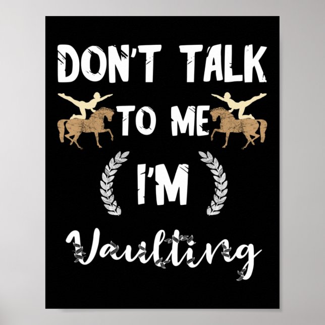 Poster Não Fale Comigo Im Vulting Equestrian Horse Vault (Frente)