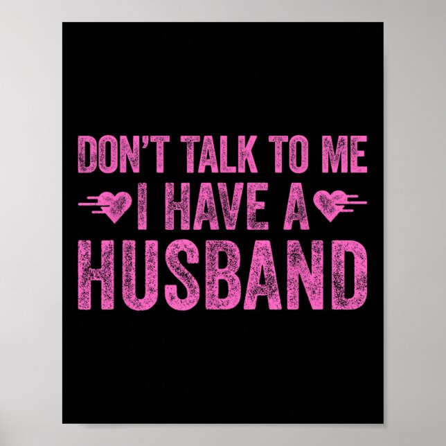 Poster Não fale comigo que tenho um marido (Frente)