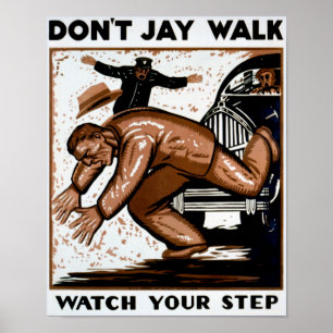 Poster Não faz o relógio da caminhada de jay sua etapa