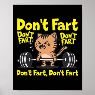 Poster Não Feche a Malhação de ginástica engraçada Semana