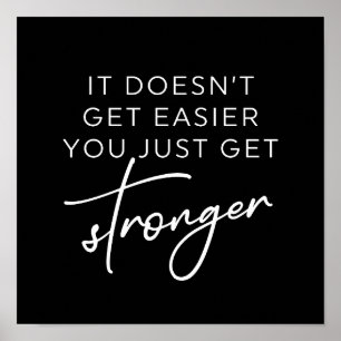 Poster Não fica mais fácil você só ficar mais forte