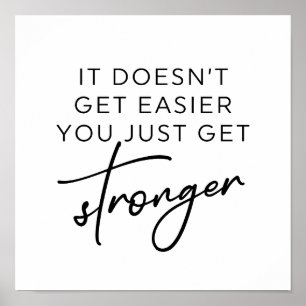 Poster Não fica mais fácil você só ficar mais forte