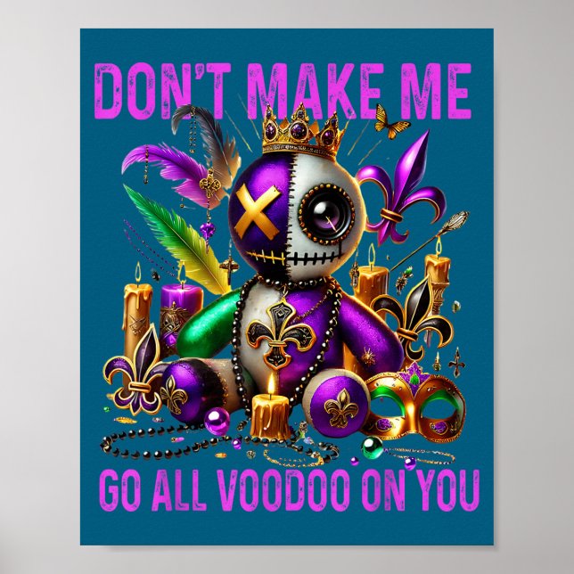 Poster Não Fique Todo Voodoo Sombrio (Frente)