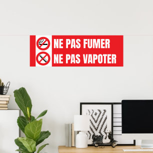 Poster Não fumar, não vaporizar cartaz