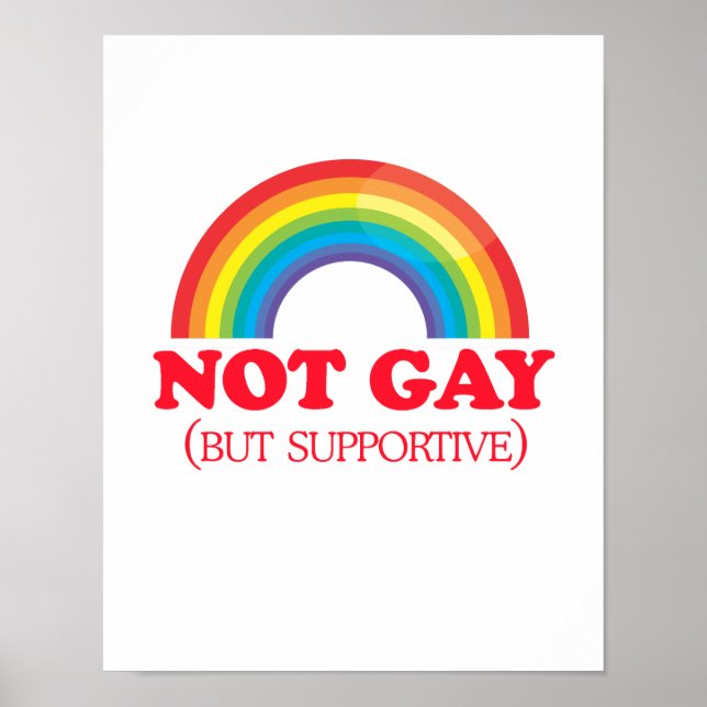 Poster NÃO GAY, mas suporte (Frente)