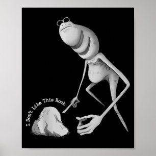 Poster Não Gosto Desta Rocha Funny Marcus The Worm Meme 