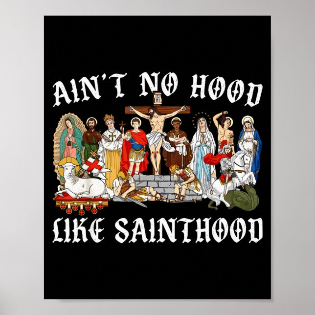 Poster Não Há Bairro Como a Fé Católica da Santidade Cris (Frente)