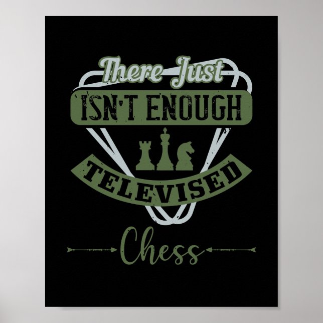 Poster Não Há Chess Televisor Suficiente (Frente)