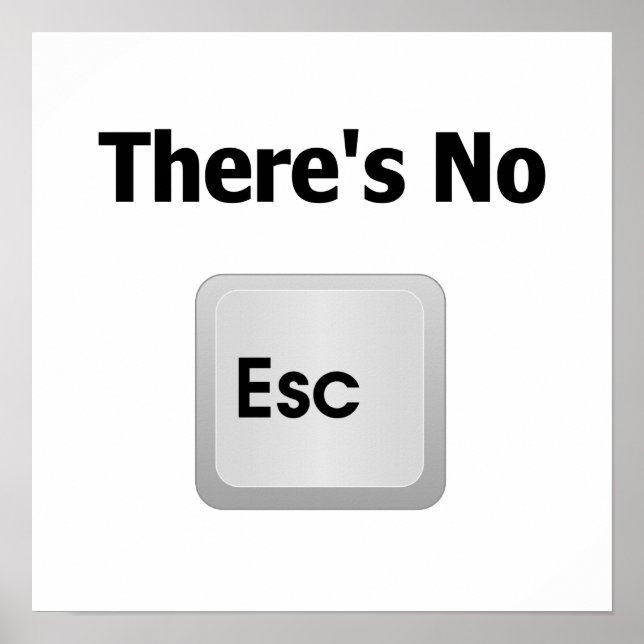 Póster Não há escapatória (Frente)