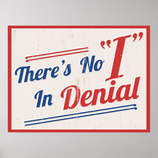 Póster Não há "I" na negação (Frente)