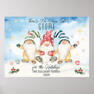 Poster Não há lugar como Gnome para os feriados