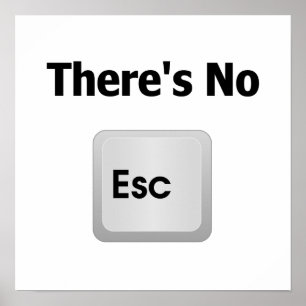 Póster Não há nenhum escape