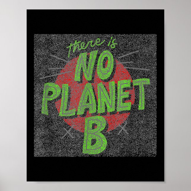 Poster Não Há Planeta B, Proteção Ambiental. (Frente)