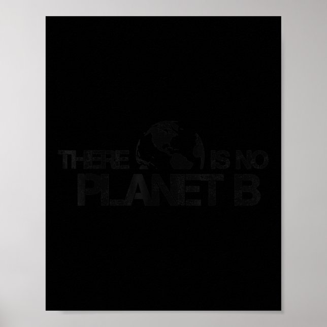 Poster Não Há Proteção Ambiental Climática Do Planeta B (Frente)