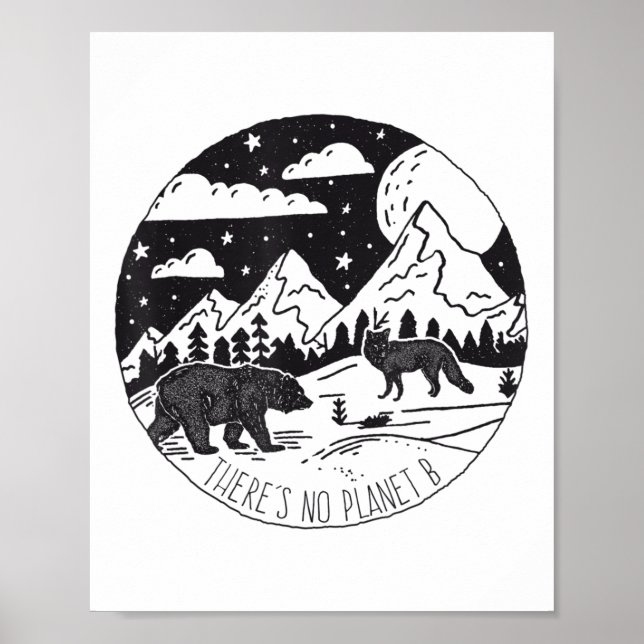 Poster Não Há Prova Ambiental Do Dia Da Terra Para O Plan (Frente)