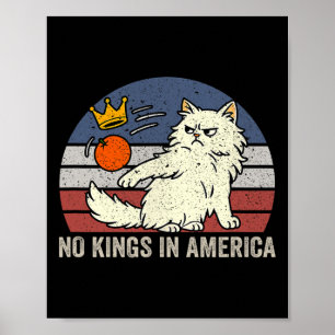 Poster Não Há Reis Na América Negros Anti-Trump Político
