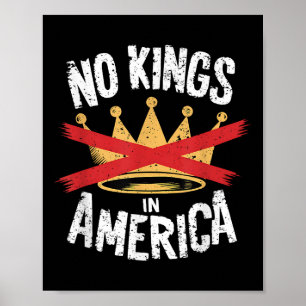 Poster Não Há Reis Na América Salvar Democracia Eu Discor