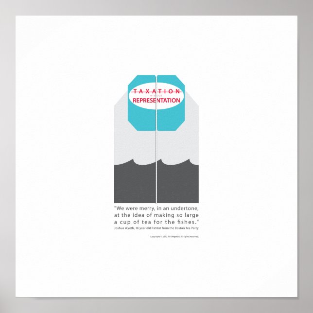 Poster Não há tributação sem representação (Frente)