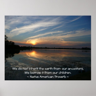 Póster Não herdamos a terra...