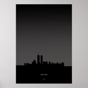 Poster não imagine nenhum World Trade Center da religiã