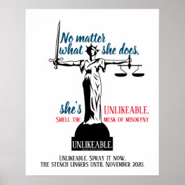 Poster Não importa o que ela faça, ela é política imprová