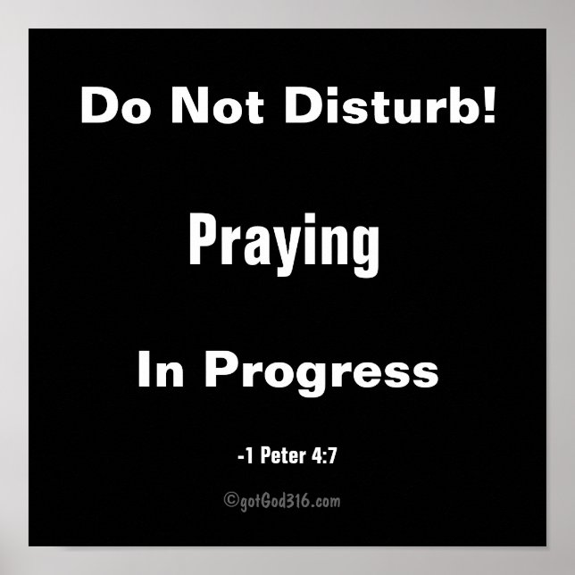 Póster Não Incomodar gotGod316.com (Frente)