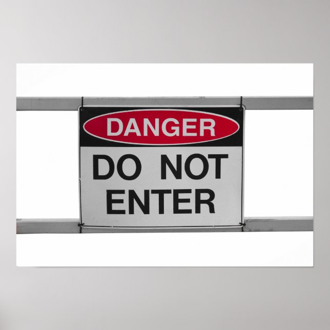 Poster Não inserir sinal (Frente)