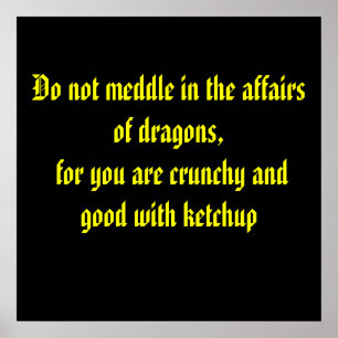 Poster Não intrometa nos casos dos dragões, para o yo