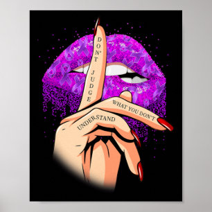 Poster Não julgue o que você não entende de fibromialgia