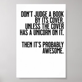 Poster Não julgue um livro