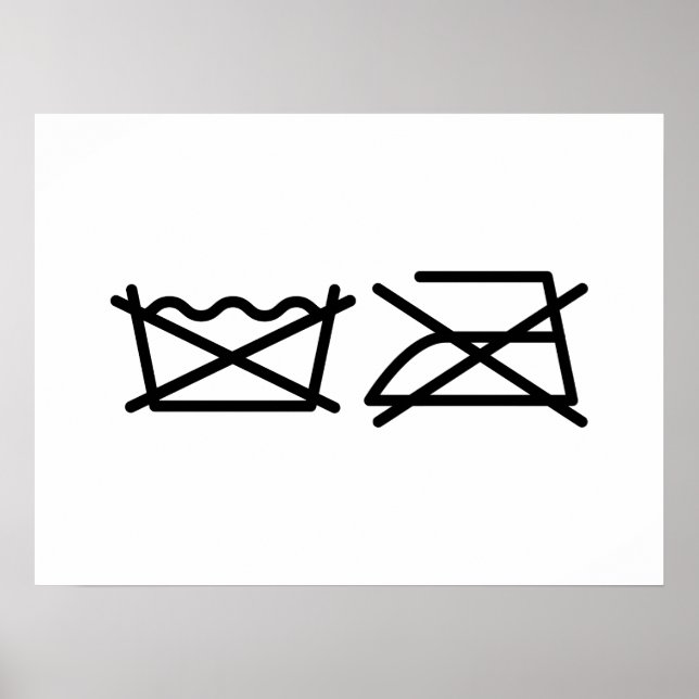 POSTER NÃO LAVEM! NÃO FERRO! PÔSTER (Frente)