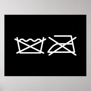 POSTER NÃO LAVEM! NÃO FERRO! PÔSTER