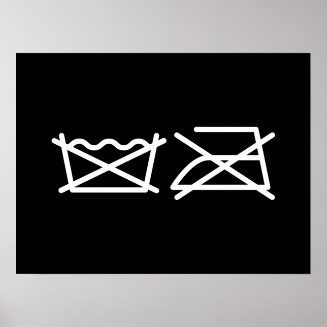 POSTER NÃO LAVEM! NÃO FERRO! PÔSTER (Frente)