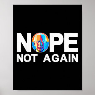 Poster Não Mais Engraçado Biden Pro-trump