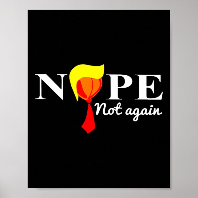 Poster Não Mais Engraçado Trump 2024 (Frente)