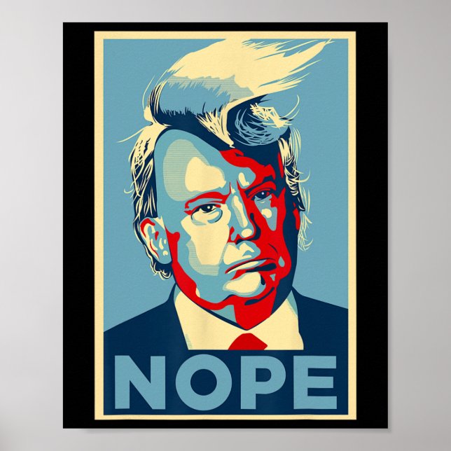 Poster Não Mais Engraçado Trump 2024 (Frente)
