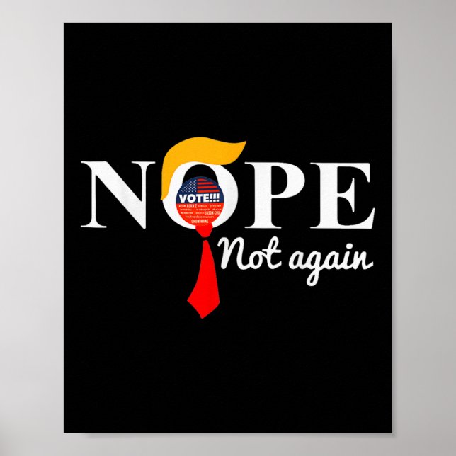 Poster Não Mais Engraçado Trump 6 (Frente)
