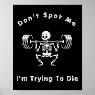Poster Não Me Ajude1 Estou Tentando Morrer com Musculação