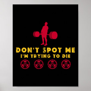 Poster Não Me Ajude2 Estou Tentando Morrer com Bodybuildi