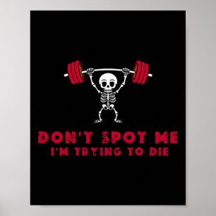 Poster Não Me Ajude3 Estou Tentando Morrer com Fisicultur