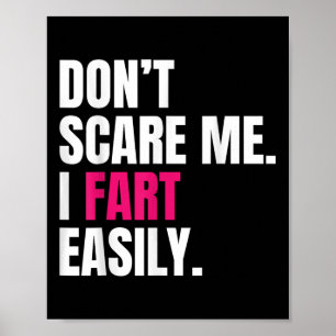 Poster Não Me Assuste, Eu Me Torço Engraçado E Engraçado.