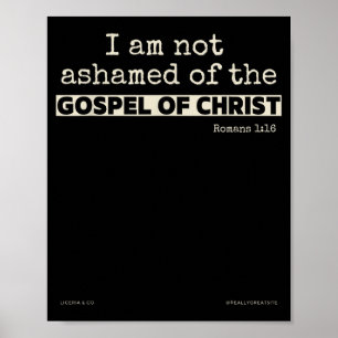 Poster Não Me Envergonho Do Evangelho De Cristo