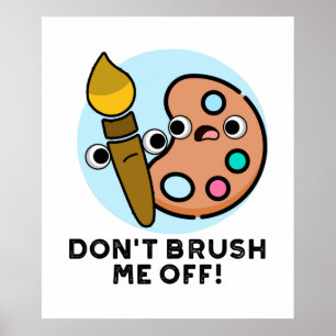 Poster Não me esfregue de um belo jogo de arte
