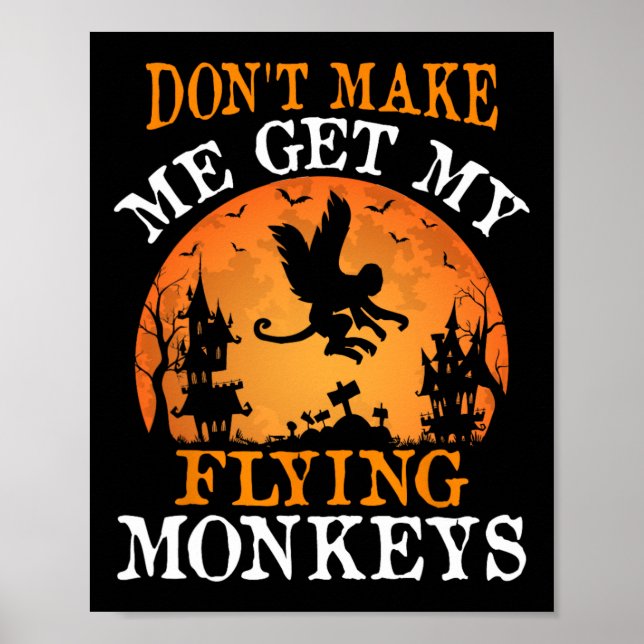 Poster Não me faça pegar meus macacos voadores (Frente)