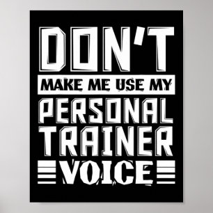 Poster Não me faça usar minha voz pessoal do treinador