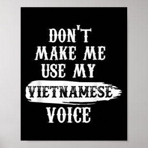 Poster Não Me Faça Usar Minha Voz Vietnamita