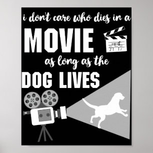 Poster Não me importo com quem morre num filme, o cão v