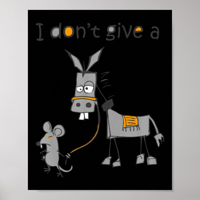 Poster Não me importo nem um pouco (Frente)